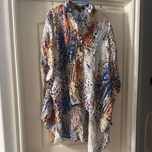 Colorful Animal Print Blouse